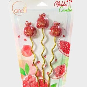 شمع ماکارونی یلدا طلایی فروشگاه لوازم قنادی والنتینو شمع ماکارونی یلدا طلایی لوازم و تزئینات تولد