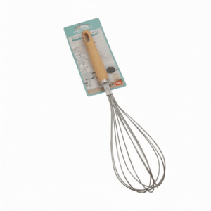 همزن استیل دسته چوبی 26 سانت فروشگاه لوازم قنادی والنتینو همزن استیل دسته چوبی 26 سانت ابزار کاربردی