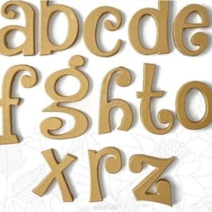 ملد حروف انگلیسی فانتزی