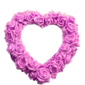 ملد قاب قلب گل بزرگ