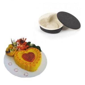 قالب ته ‌چین قلب تک ‌پرسی کف ‌برجسته آرکانیک